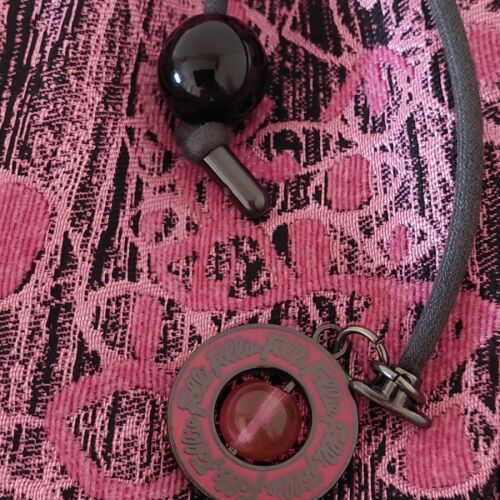 Folli Follie women's shoulder bag, leather and fabric, fuchsia and black