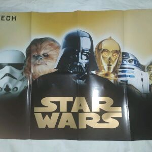 Μεγάλη Αφίσα poster Star wars και αποκόμματα.
