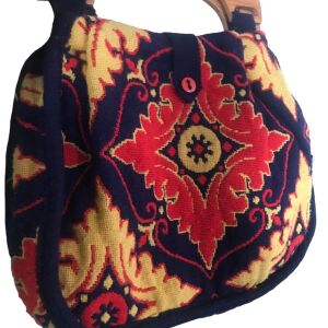 Vintage υφαντή χειροποίητη τσάντα με υπέροχα χρώματα !