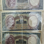 500 δρχ έτους 1939 τέσσερα τεμάχια χαρτονομίσματα παλαιάς κοπής πωλούνται από ιδιώτη