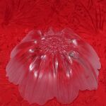 Μπολ/ κουπ XL "Anemone" Art crystal Maleras/ Kosta Boda by Mats Jonasson, χειροποίητο κρύσταλλο Σουηδιας