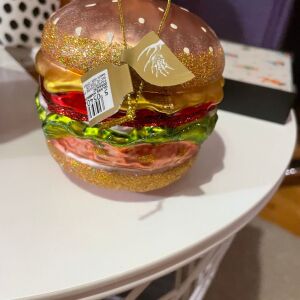 Χριστουγεννιάτικο στολίδι  σε σχήμα hamburger