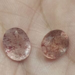 Πωλειτε απο συλλεκτη ορυκτων πολυτιμων λιθων μοναδικο σπανιο ζευγαρι red dot andesin sunstone 4,96 ct
