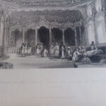 1837 Παλάτι Eyoub Κωνσταντινούπολη η κατοικία  της Ασμέ Σουλτάνας χαλκογραφια