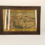 Πίνακας Λιθογραφία Καψιμάλη Μυτιλήνη Σουβατζόγλου &  Βακιρτζής Εποχής 1910