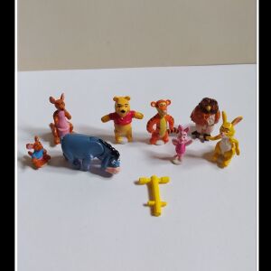 Polly Pocket -  Disney  - Winnie the Pooh 100 Acre Wood - All figures - 1998
