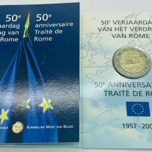 SAC Βέλγιο 2 Ευρώ 2007 FDC Συνθήκη της Ρώμης (blister)
