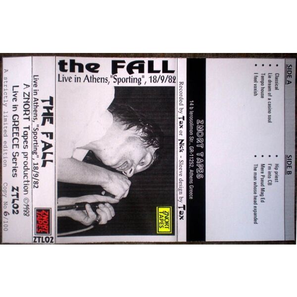 THE FALL, Live in Athens, "Sporting", 18/9/1982, C46, Audio Tape