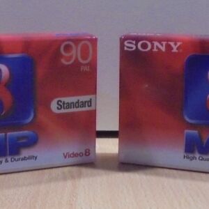 Sony video 8 P5-90MP3 δύο κασέτες βιντεοκάμερας 90 λεπτών