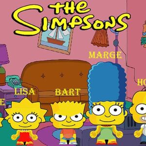 THE SIMSONS(Maggie-Lisa-Bart-Marge-Homer)