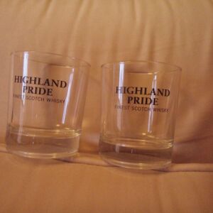 Δύο συλλεκτικά ποτήρια Highland Pride