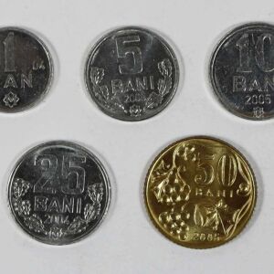 MOLDOVA set 5 νομίσματα UNC