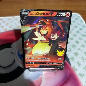 Pokemon κάρτα Lance's Charizard V 25th Anniversary holographic