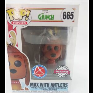 Funko POP Movies! Dr. Seuss The Grinch – Max With Antlers #665 AthensCon 2018 Exclusive