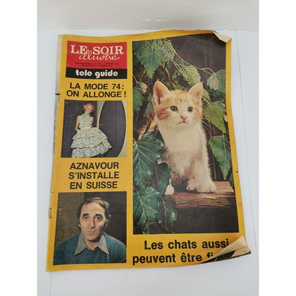 periodiko Le Soir Illustre No. 2172 epochis 7 fevrouariou 1974
