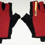 Γάντια ενηλίκων MAVIC COSMIC PRO με Gel, ύφασμα και δέρμα,  κοντό στύλ, χρώμα κόκκινο- μαύρο, μέγεθος Large